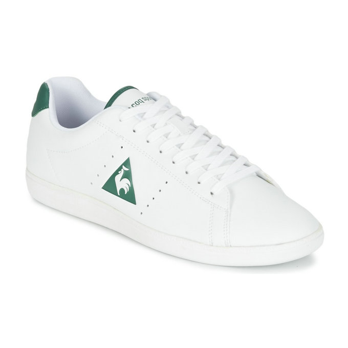 Le Coq Sportif Courtone S Lea Blanc / Vert Chaussures Baskets Basses Homme